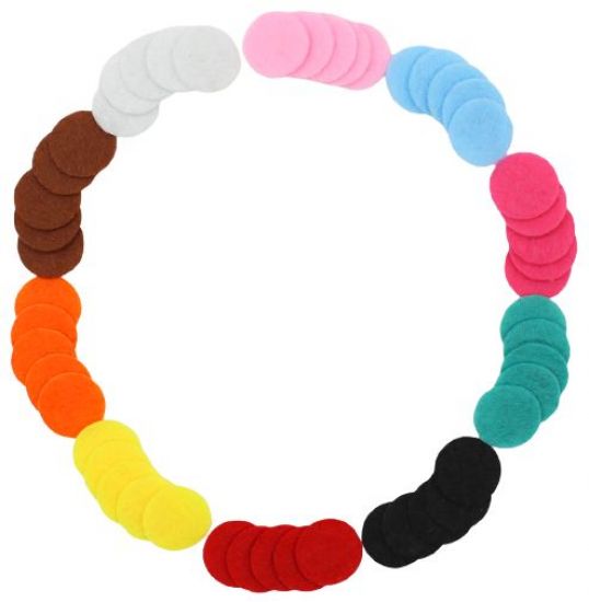Set 50 cercuri din fetru colorat, 1,5 cm