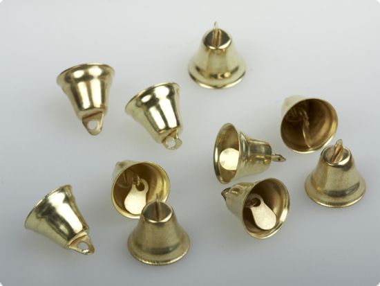 Set 10 clopotei metal 1,3 cm (cod 20)- aurii