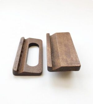 Set 2 piese catarama din lemn - Dreptunghi 7 cm