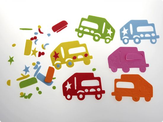 Set forme din spuma - Transport camion, 6 buc.