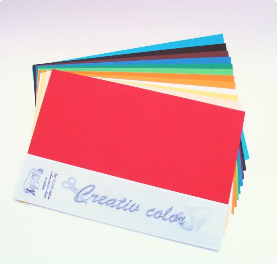 Set cartoane 12 culori, 130g/m2