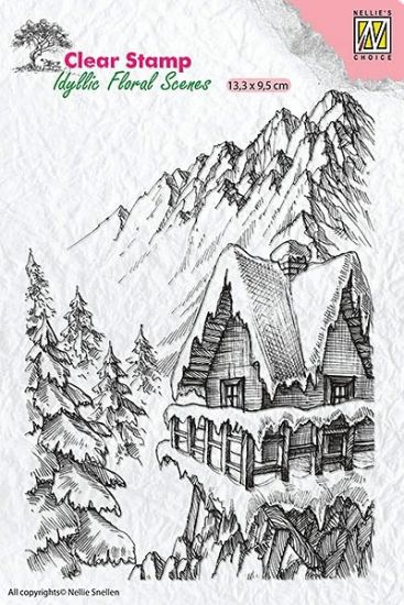 Stampila din silicon - Idyllic Floral Winter Scenes 1