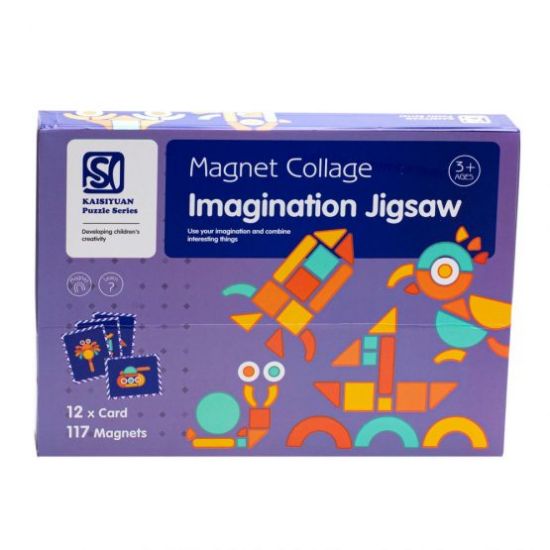 Joc tip carte cu piese cu magnet - Imagination Jigsaw