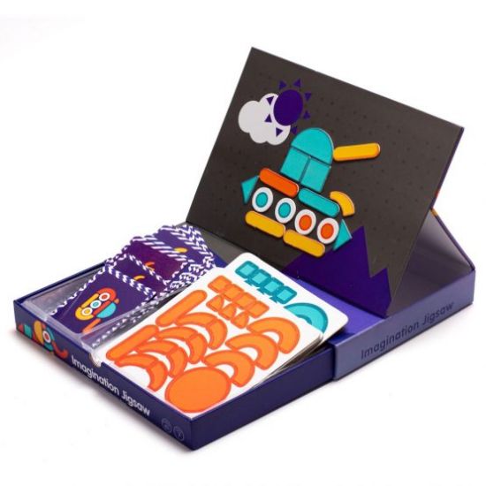 Joc tip carte cu piese cu magnet - Imagination Jigsaw