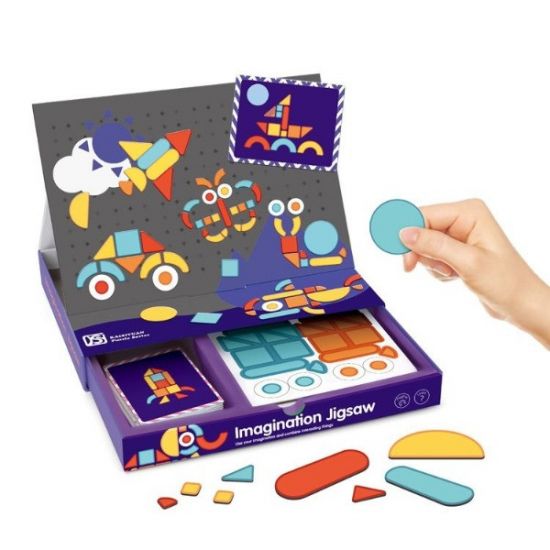 Joc tip carte cu piese cu magnet - Imagination Jigsaw
