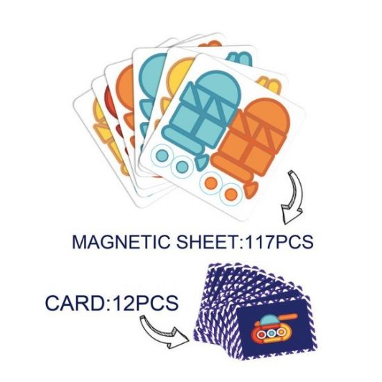 Joc tip carte cu piese cu magnet - Imagination Jigsaw