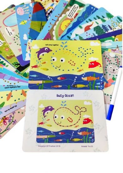 Scrie si Sterge 32 planse - Totally Dotty Dot to Dots Pinwheel
