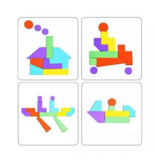 Tangram Colorful Block Buddies