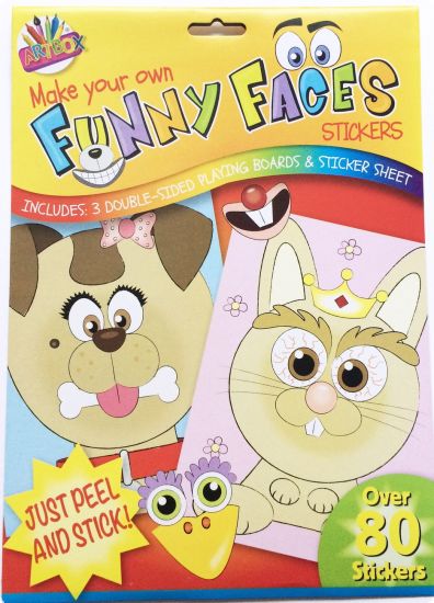 Set creativ stickere Funny Faces - Animals
