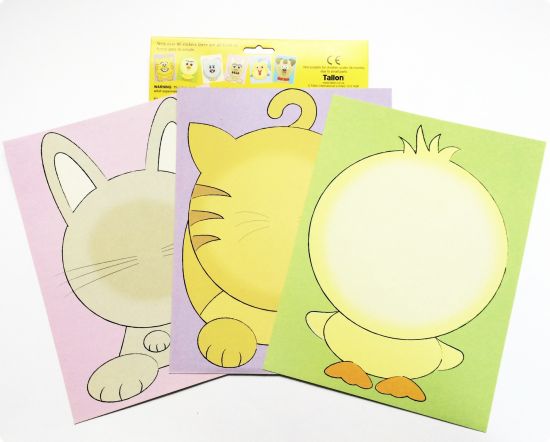 Set creativ stickere Funny Faces - Animals