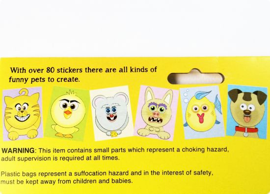 Set creativ stickere Funny Faces - Animals