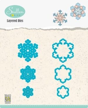 Set 6 matrite Layered Dies Snowflakes - Nr. 5