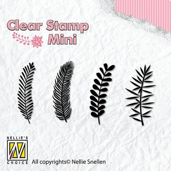 Set 4 mini-stampile din silicon - Christmas Branches 2