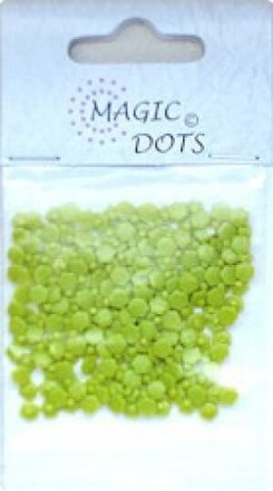 Magic Dots Flower - Moss Green