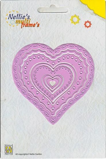 Set 7 matrite Nellies Multi Frame - Heart 2