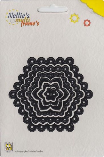 Set 6 matrite Nellies Multi Frame - Dots Hexagon