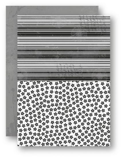 Coala hartie A4 imprimata pe ambele fete cu modele diferite - Black Flowers