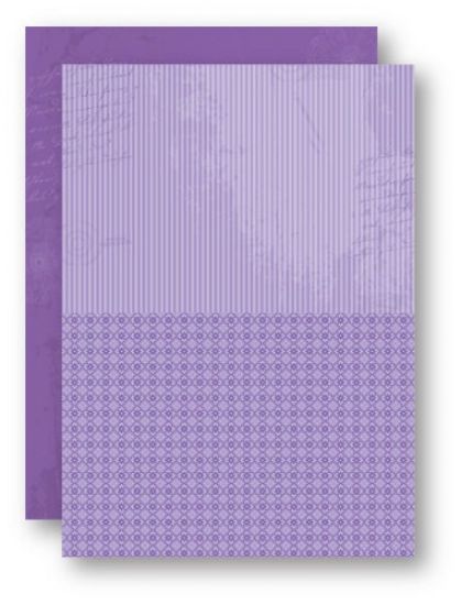 Coala hartie A4 imprimata pe ambele fete cu modele diferite - Purple Stripes