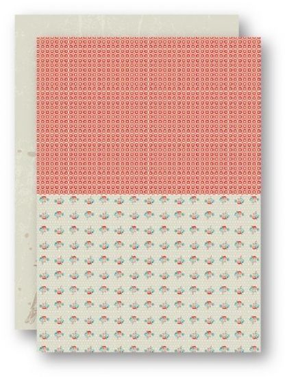 Coala hartie A4 imprimata pe ambele fete cu modele diferite - Salmon roses