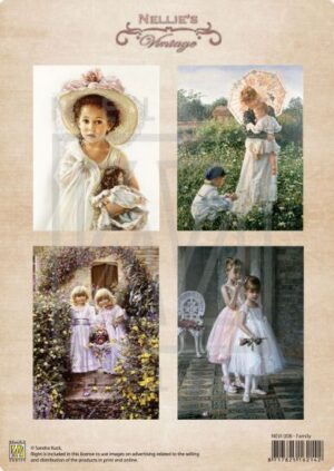 Coala hartie A4 lucioasa imprimata - Vintage - Family