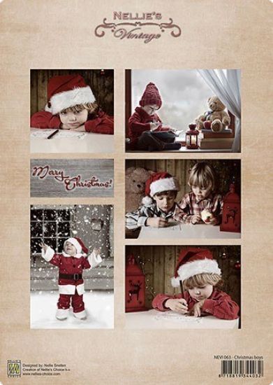 Coala hartie A4 lucioasa imprimata - Christmas boys