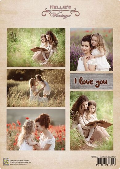 Coala hartie A4 lucioasa imprimata - Vintage - Mother and daughter