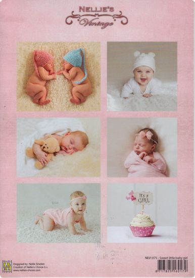 Coala hartie A4 lucioasa imprimata - Vintage - Sweet baby girl
