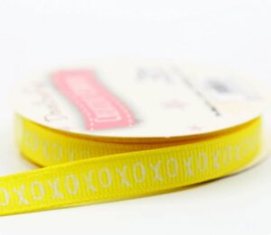 Panglica ripsata - Christmas Yellow XOXO