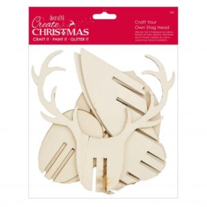 Ornament din lemn Make Your Own 3D Decoration - Create Christmas - Stag Head