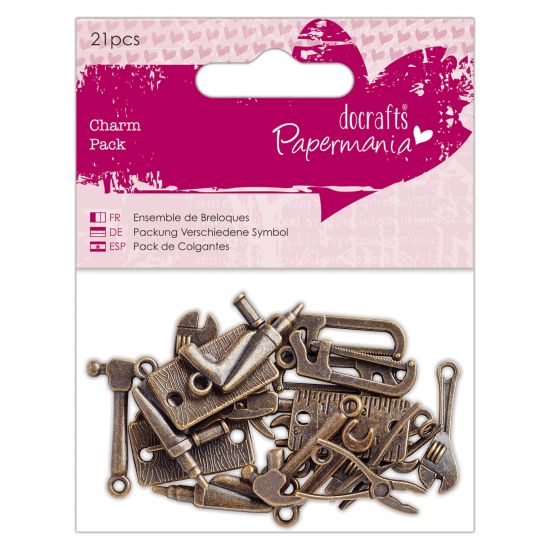 Set 21 charm-uri din metal - Pendant Tools