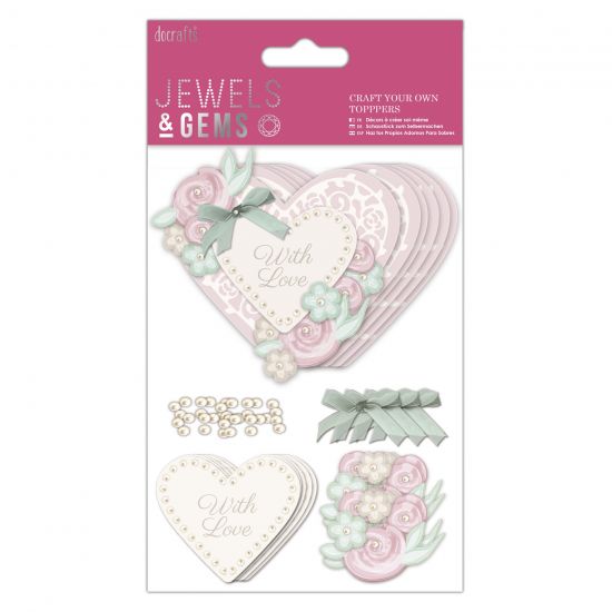 Set creativ Toppers Jewels and Gems - With Love