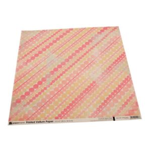 Coala pergament imprimata 30,5 x 30,5 cm - buline roz