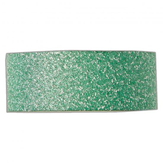 Banda adeziva din hartie de orez - Green Glitter