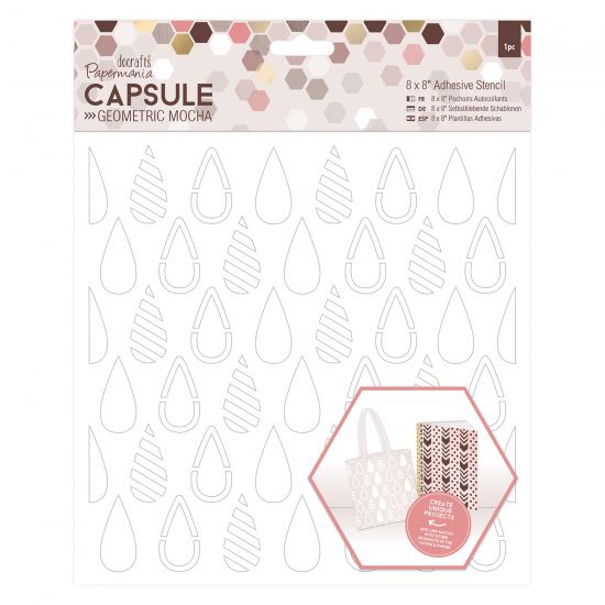 Sablon bricolaj - colectia Capsule - Geometric Mocha - Teardrops
