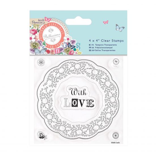 Set 6 stampile din silicon - colectia Bellissima - Doily Frame