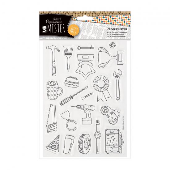 Set 21 stampile din silicon - Mr. Mister - Icons