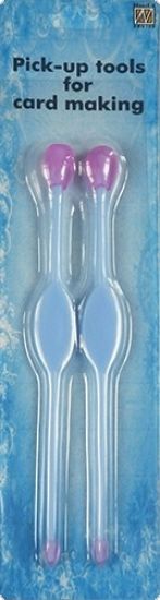 Set 2 aplicatoare cu cate 2 capete din silicon aderent
