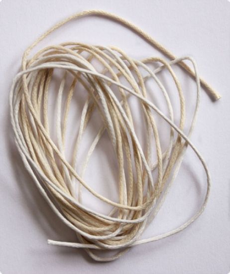 Set 2 fire sfoara de 1 mm, cerata - White/ Light Beige