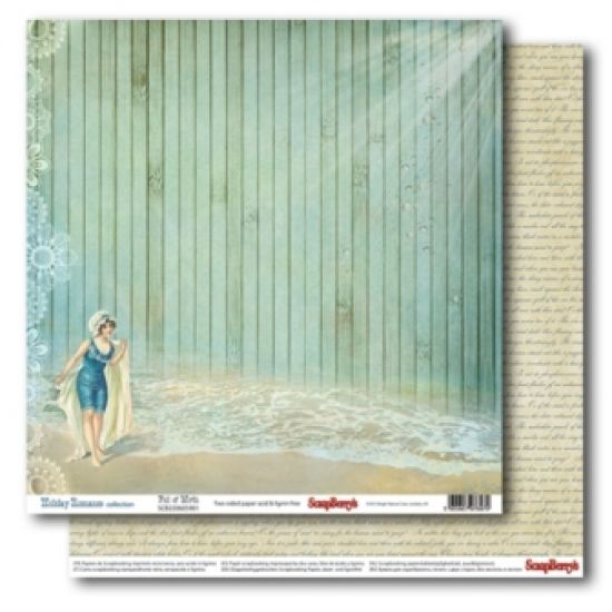 Coala hartie cu 2 fete diferit imprimate, 30,5 x 30,5 cm - Holiday Romance - Full of Mirth