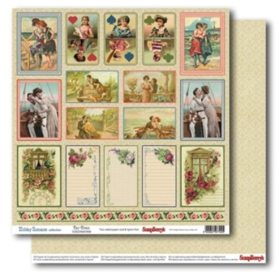 Coala hartie cu 2 fete diferit imprimate, 30,5 x 30,5 cm - Holiday Romance Day - Dream
