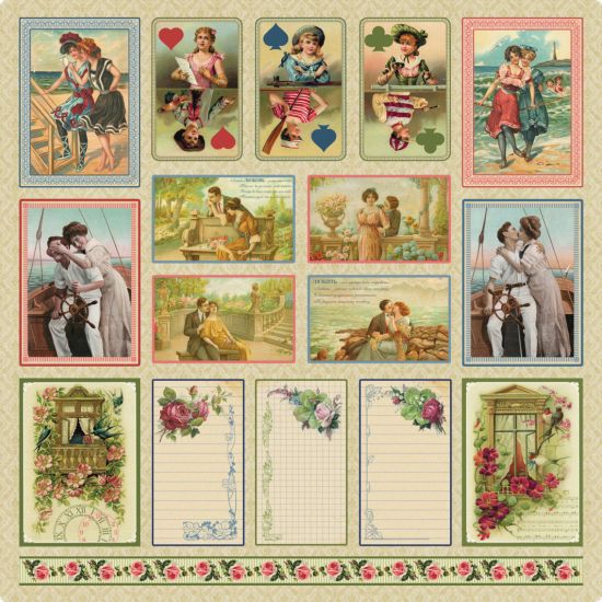 Coala hartie cu 2 fete diferit imprimate, 30,5 x 30,5 cm - Holiday Romance Day - Dream
