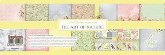 Set 8 coli cu 2 fete diferit imprimate - 30,5 x 30,5 cm - The Art of Nature