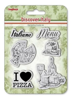 Set 6 stampile din silicon - Discover Italy - Menu