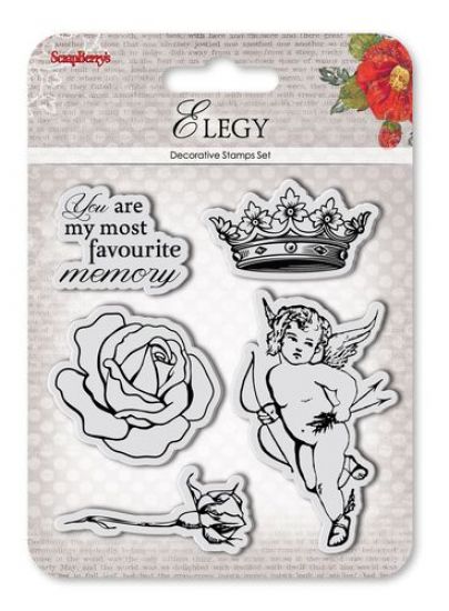 Set 5 stampile din silicon - Elegy - Angel