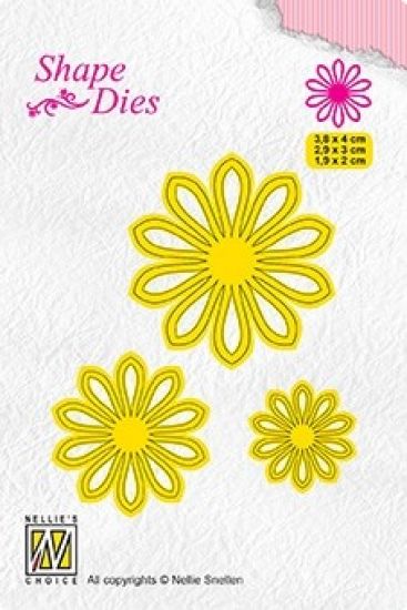 Set 3 matrite Nellies Shape - Flower 5