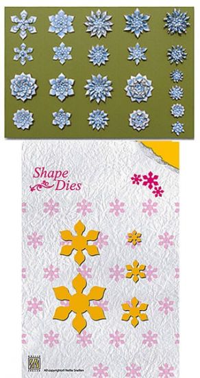 Set 5 matrite Nellies Shape - Folded Flower-2