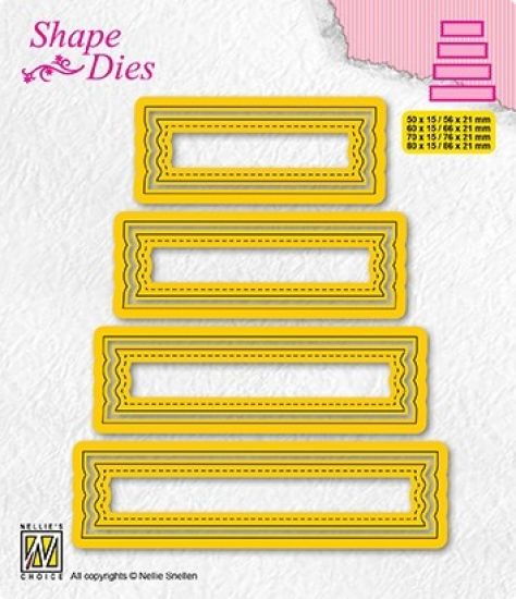 Set 8 matrite Nellies Shape - Set of 4 Tags - 2