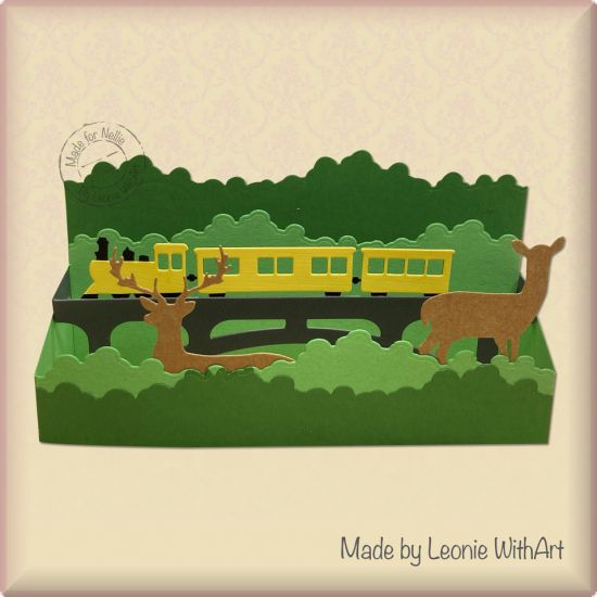 Set 6 matrite Nellies Shape - Bridge with Train
