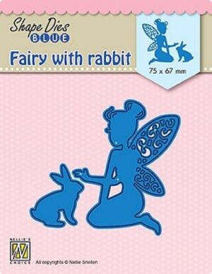 Set 2 matrite Shape Dies Blue - Fairie with rabbit