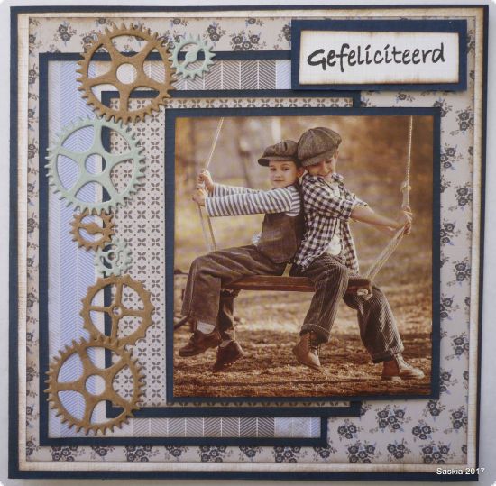 Set 2 matrite Lene Design Men Things - Cogwheels